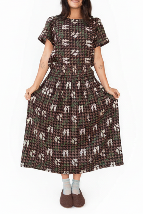 Rara Reversible Midi Skirt