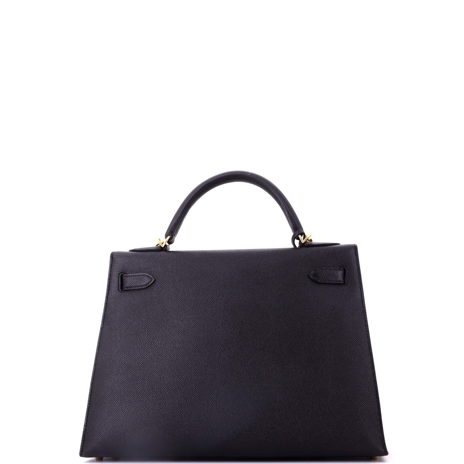 Kelly Handbag Black Epsom with Gold Hardware 32, Alternate, color, Black
