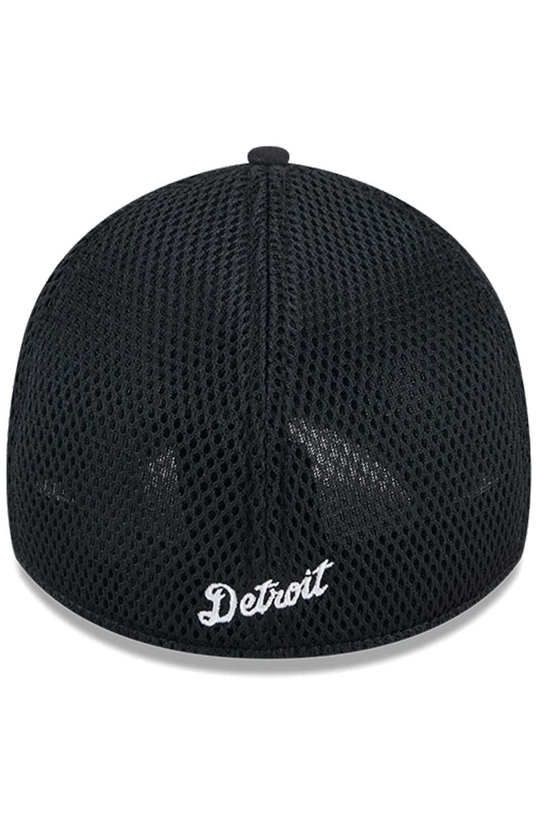 New Era Men's New Era Detroit Tigers Evergreen Black & White Neo 39THIRTY Flex Hat, Alternate, color,