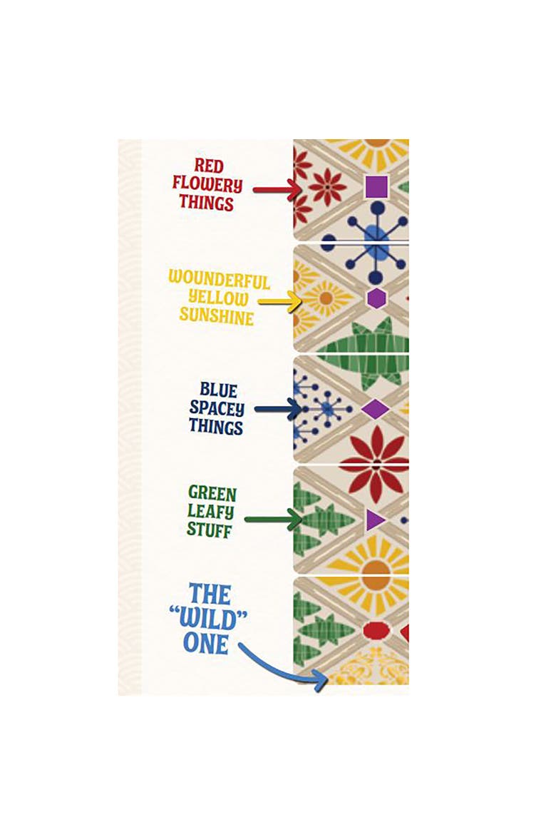 That Old Wallpaper Memory Card Game, Alternate, color, Multicolored