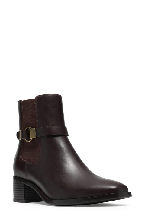Wrenn Buckle Leather Bootie