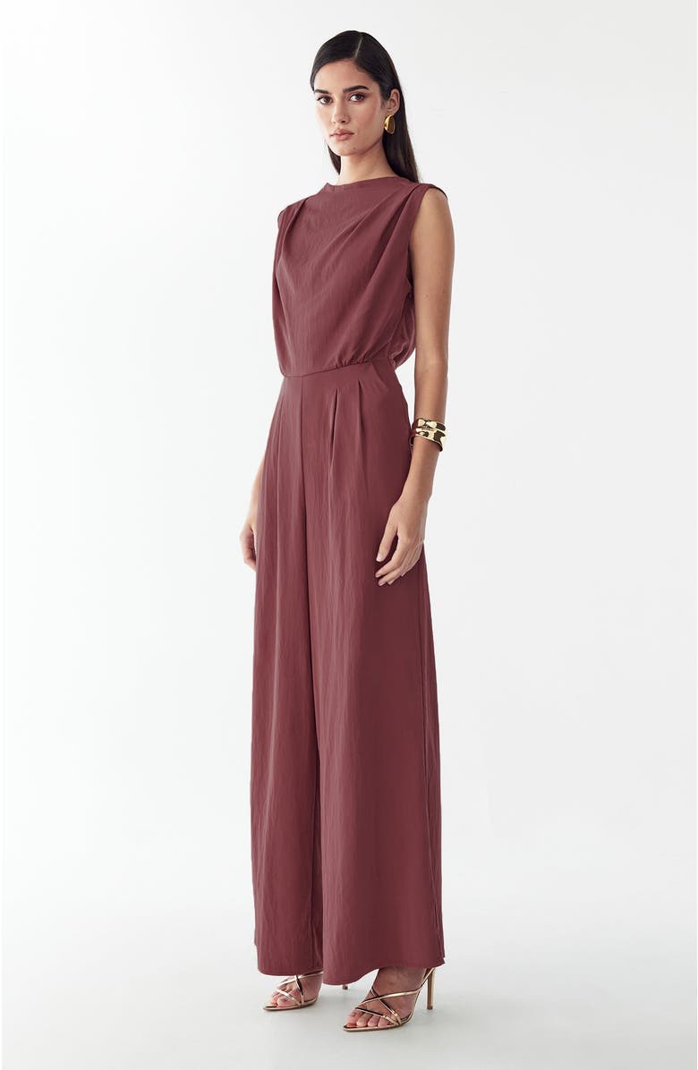BWLDR Bailey Jumpsuit, Alternate, color, Rosewood