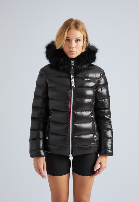 Faux Fur Hooded Puffer Jacket