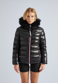 JACK1T Faux Fur Hooded Puffer Jacket