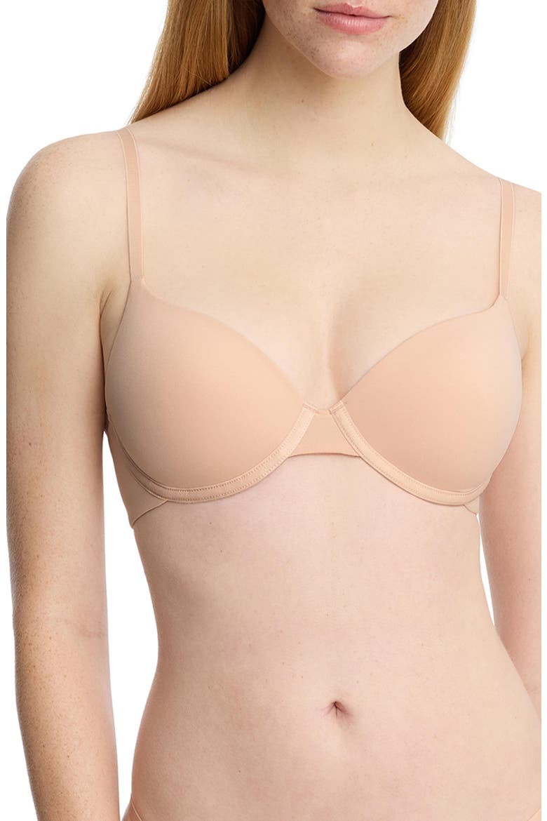 Insider Convertible T-Shirt Bra, Main, color, Coral Sand