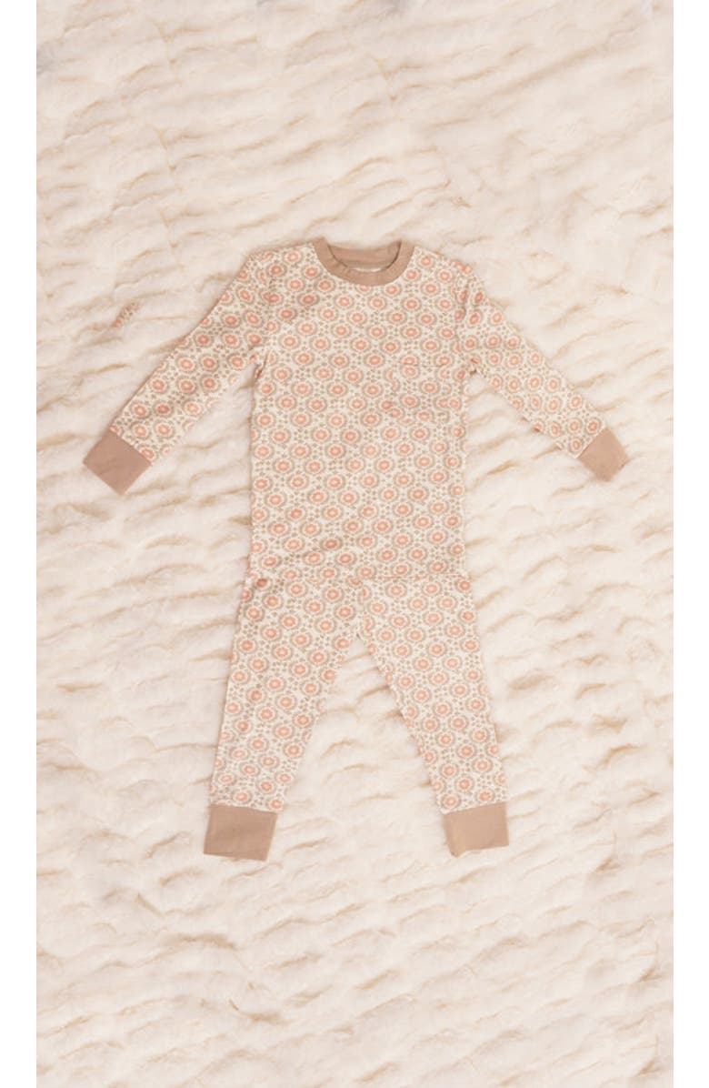 Everly Grey Emerson Fitted Long Sleeve 2-Piece Pajamas, Alternate, color, Bohemian