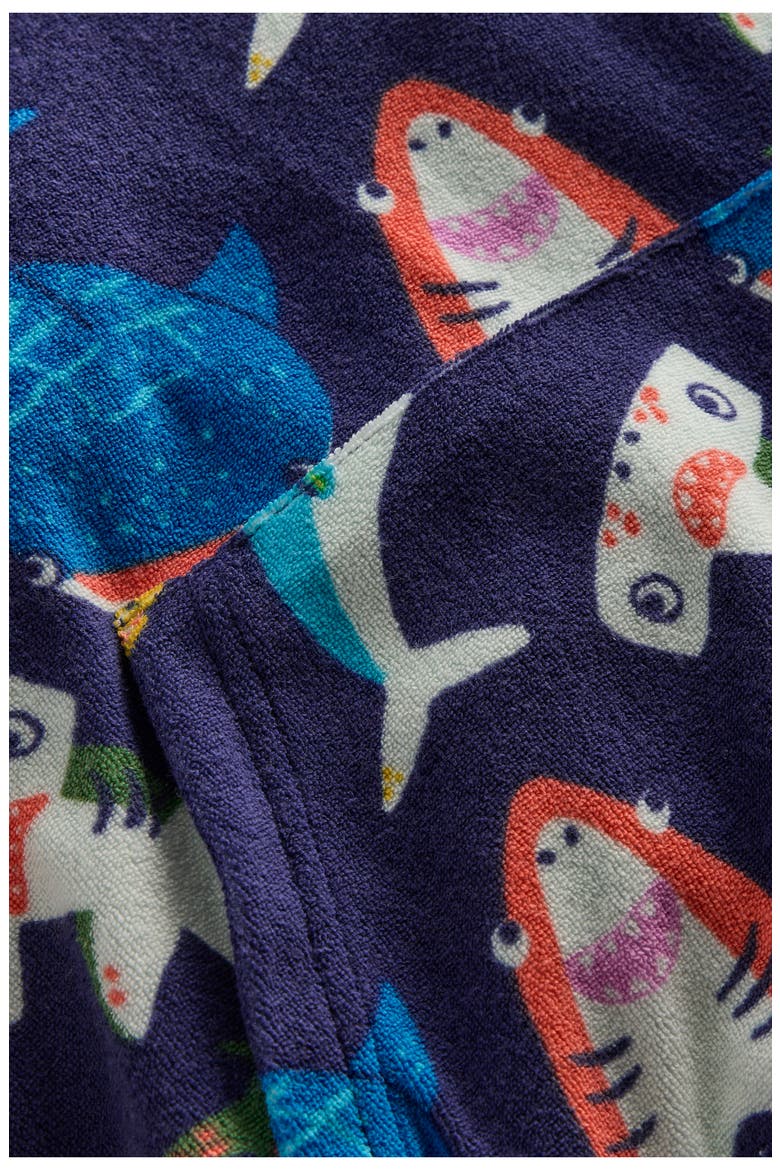 Kids' Shark Terry Hoodie, Alternate, color, NAVY SHARKS