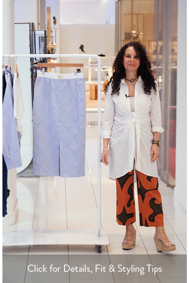 Riley Front Slit Midi Skirt video