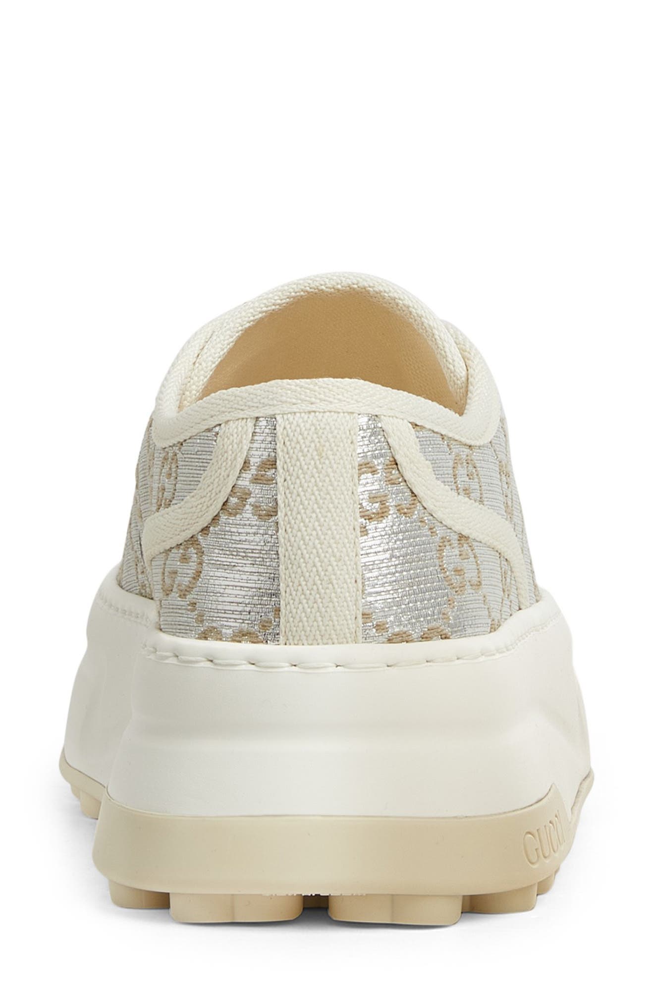 Gucci Tennis 1977 Platform Sneaker, Alternate, color, Silver