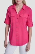 DKNY Short Sleeve Roll Tab Shirt