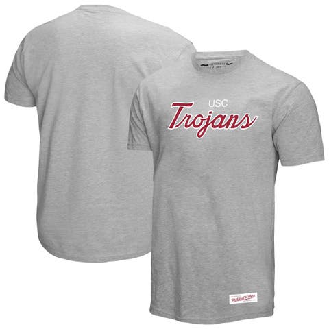 Men's Mitchell & Ness  Gray USC Trojans Elite Script T-Shirt