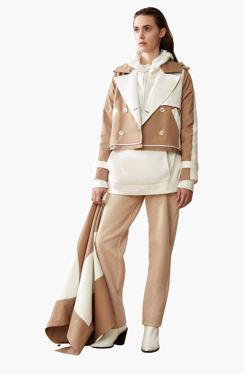 Caalo Water-resistant Convertible Sustainable Trench Coat In Camel