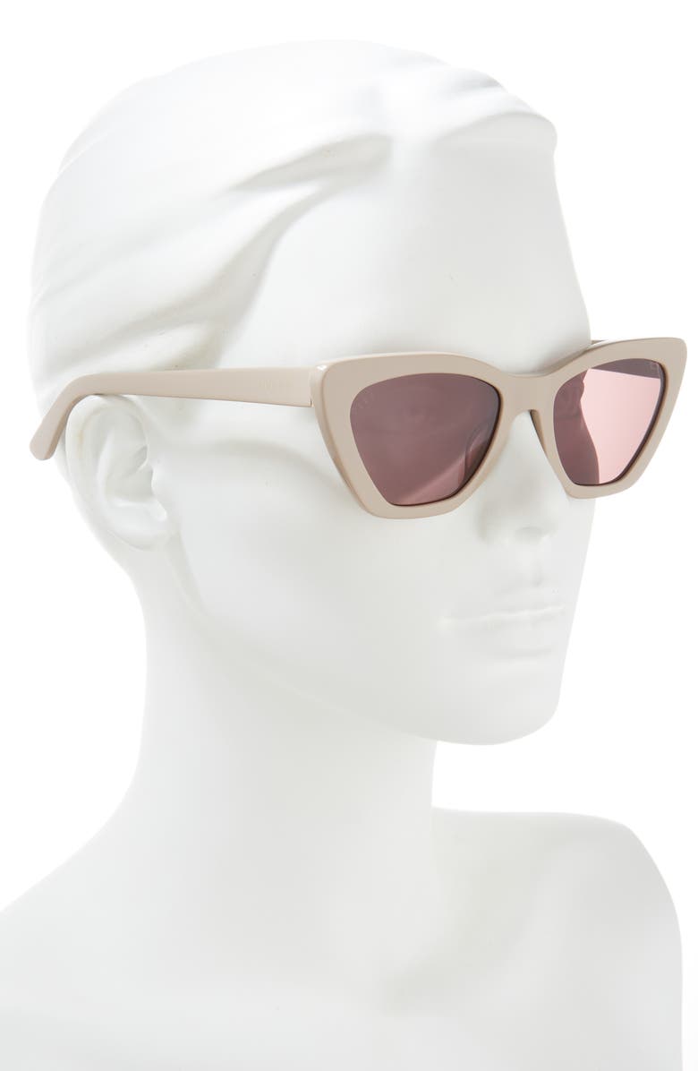 DIFF Camila 55mm Gradient Square Sunglasses, Alternate, color, Brown