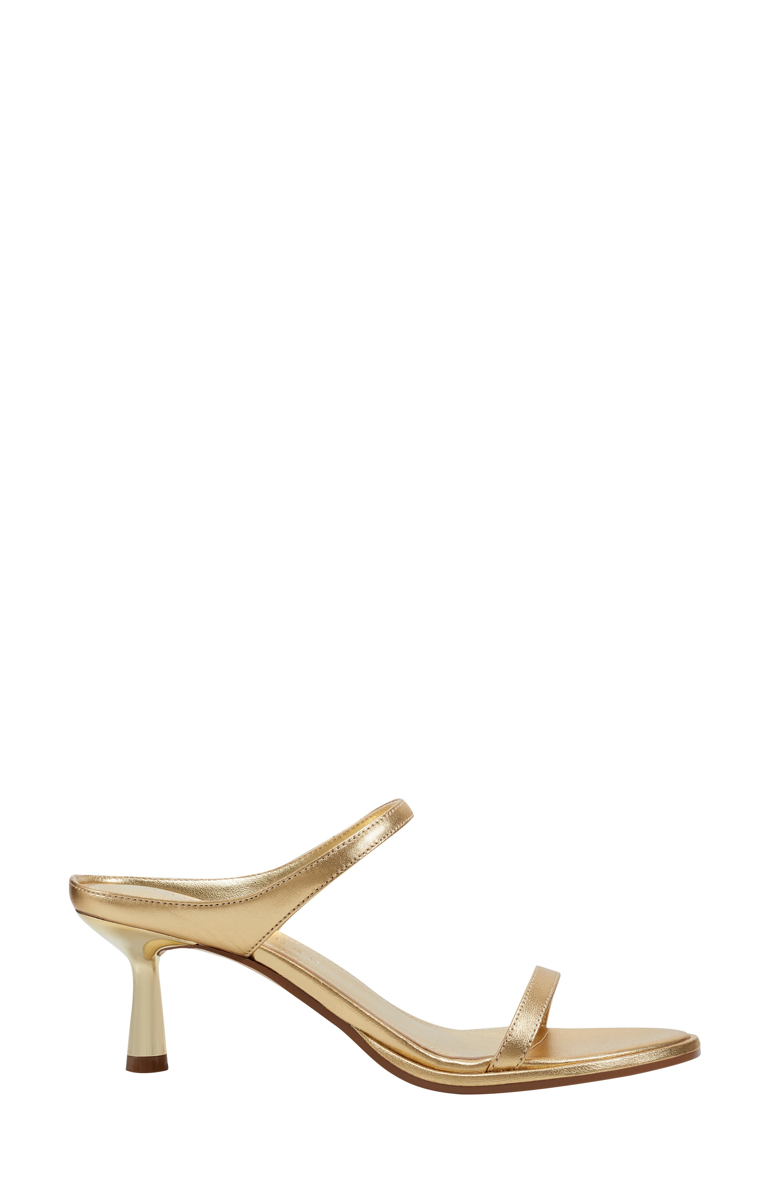 Alonde Slide Sandal, Alternate, color, GOLD LEATHER