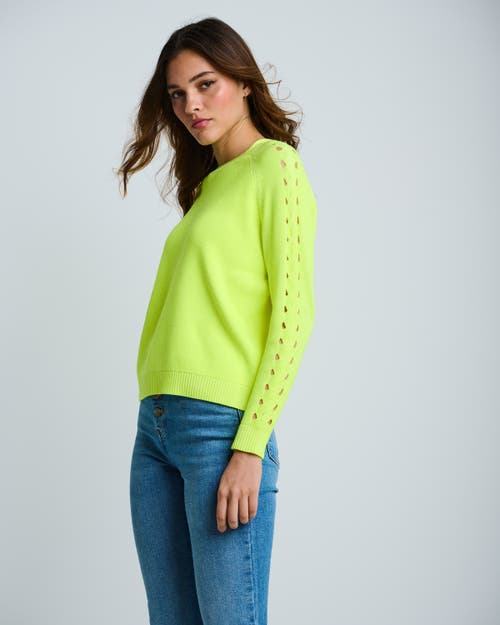 Lisa Todd Neon Lights Cotton Sweater In Green