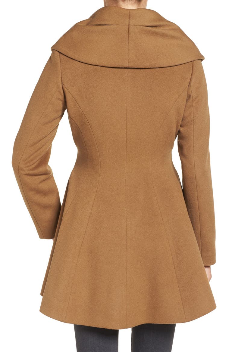 'Emma' Wool Blend Wrap Coat, Alternate, color, CAMEL