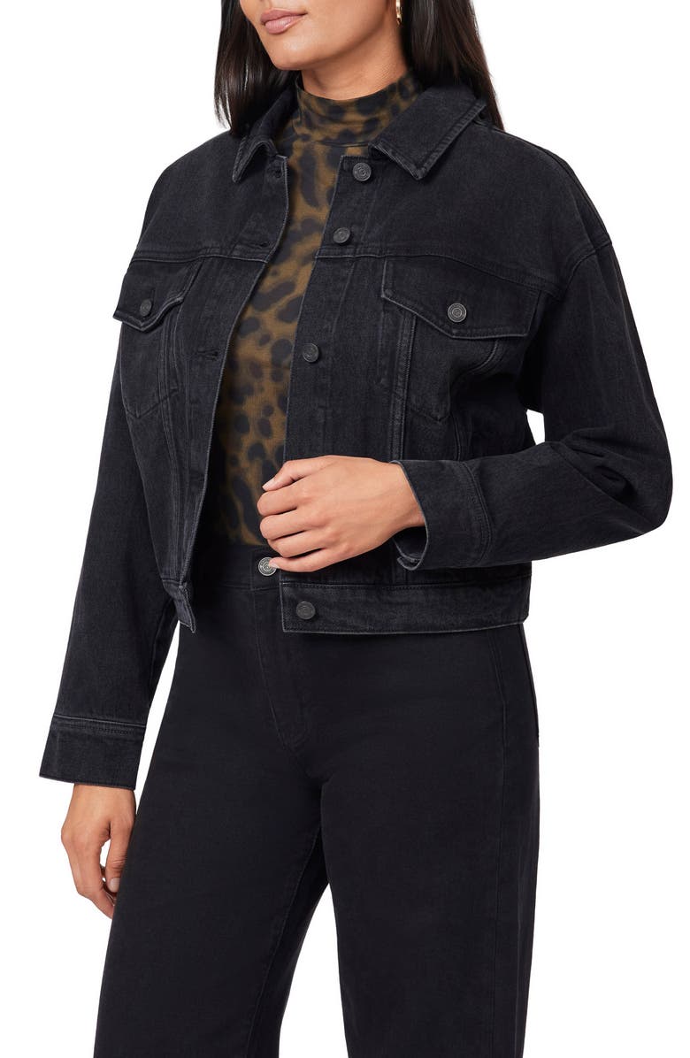 Scotch & Soda Oversized Crop Denim Jacket, Alternate, color, Journey