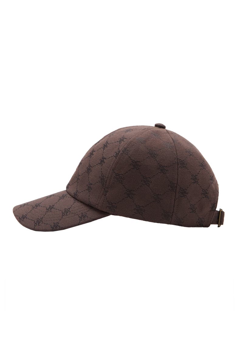Jacquard Logo Baseball Cap, Alternate, color, CHOCOLATE