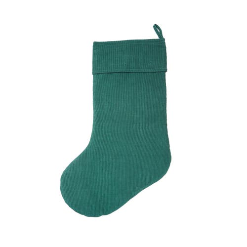 Carol & Frank Elliot Jungle Stocking In Green