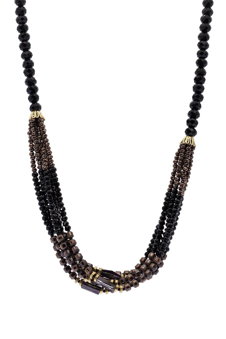 Sangria Necklace, Main, color, BLACK