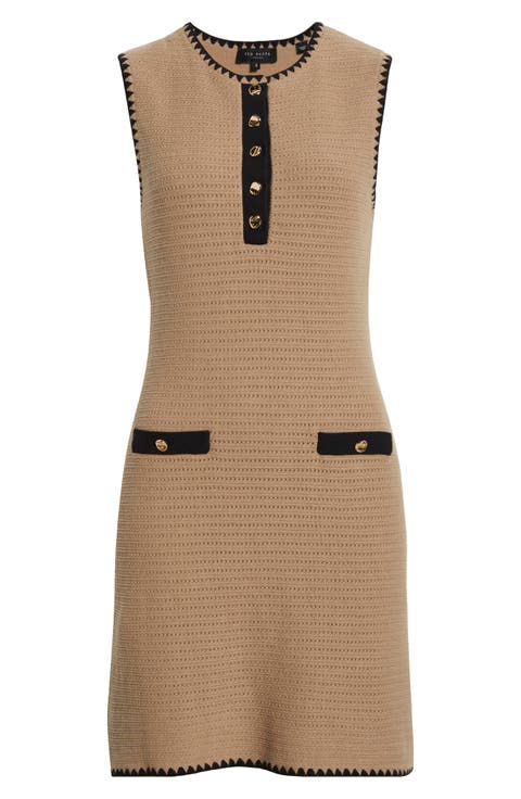 ★Ted Baker CATLNN ミラノジャージーフレア 上質ワンピ★ TED BAKER テッドベイカー フレアワンピース ブラック 花柄