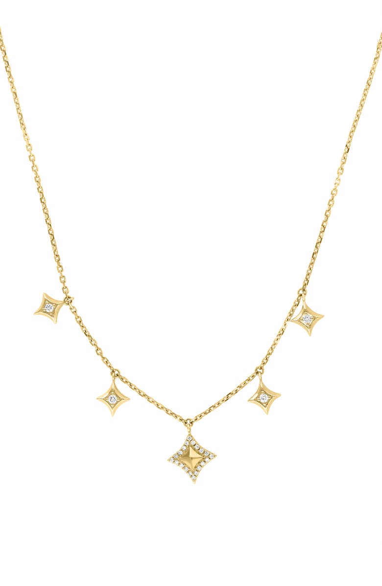EFFY Diamond Charm Necklace, Main, color, Gold