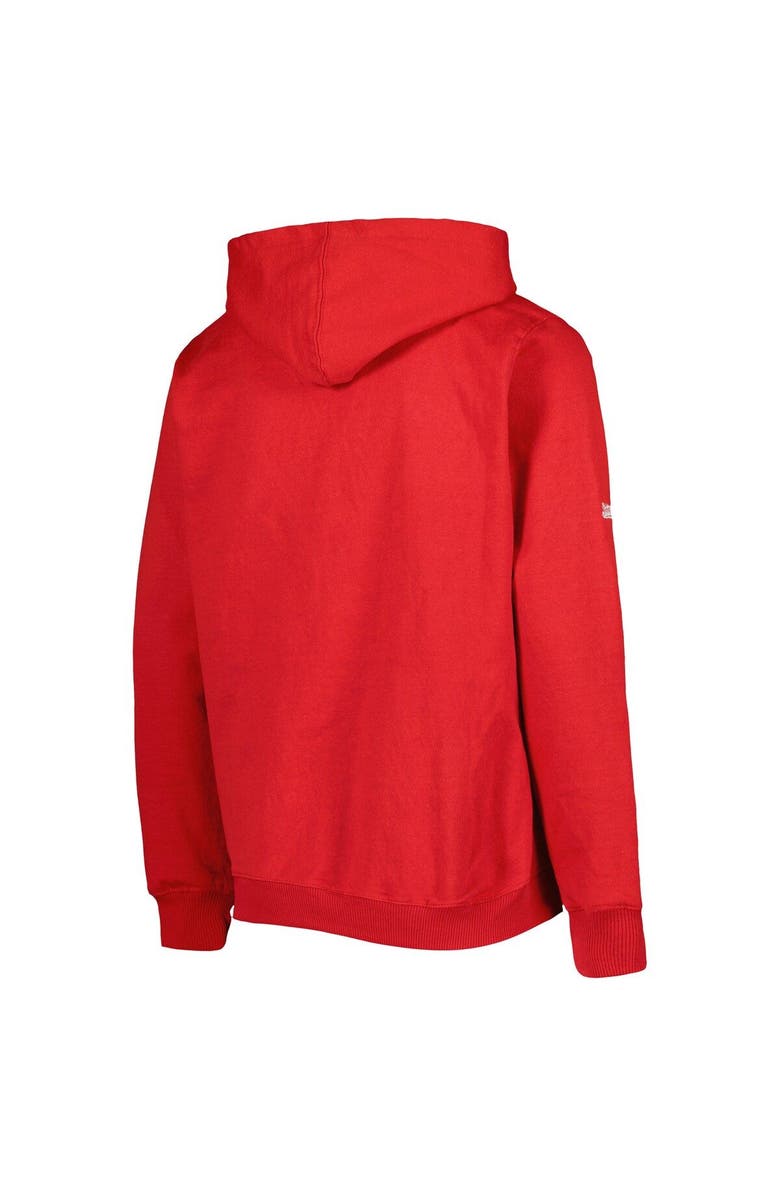 STITCHES Youth Stitches Red Washington Nationals Center Chest Pullover Hoodie, Alternate, color, Red