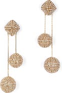 Deepa Gurnani Taryn Crystal Drop Earrings