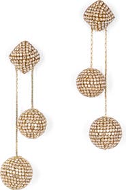 Deepa Gurnani Taryn Crystal Drop Earrings