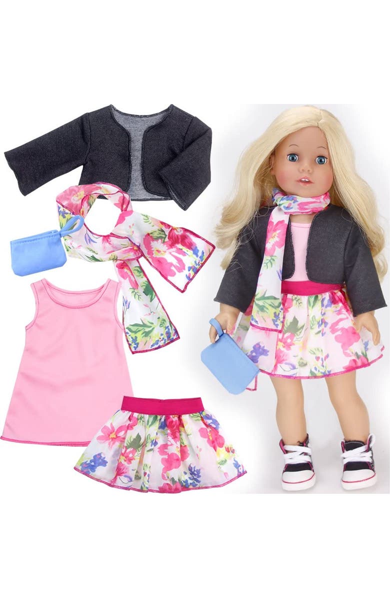Teamson Kids Sophia's 9-Piece Assorted 18" Doll Clothing, Alternate, color, 