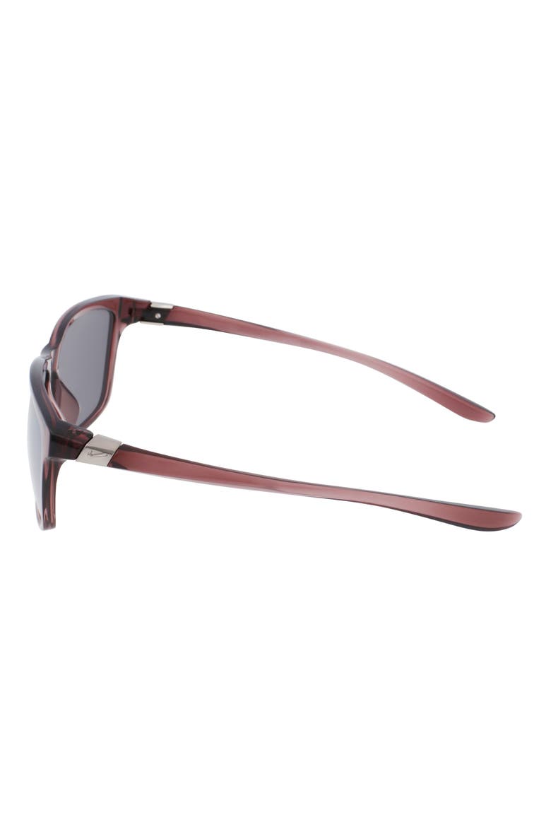 City Icon 61mm Rectangle Sunglasses, Alternate, color, SMOKEY MAUVE / GREY