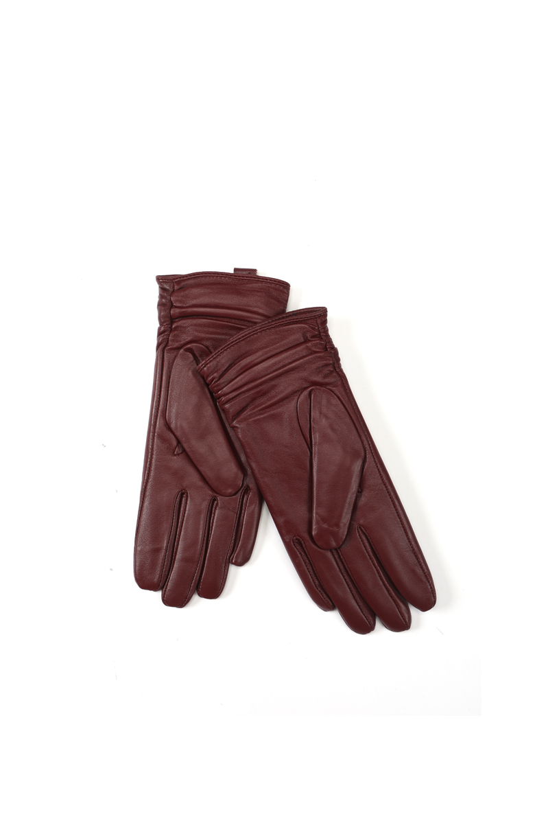 Zephyr Handbag Elina Leather Gloves, Alternate, color, Burgundy