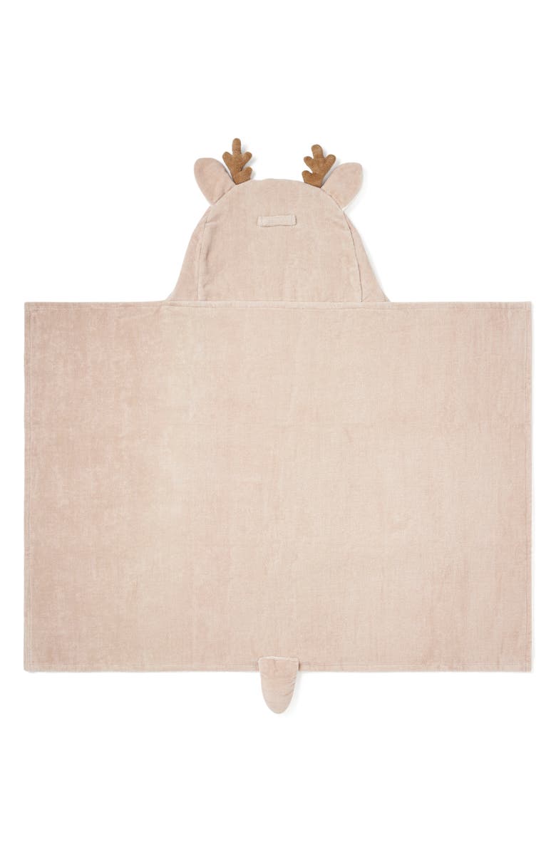 Elegant Baby Terry Velour Hooded Fawn Towel, Alternate, color, Taupe