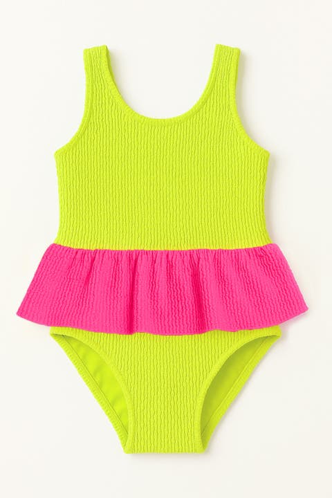 Infant Crinkle Peplum One Piece