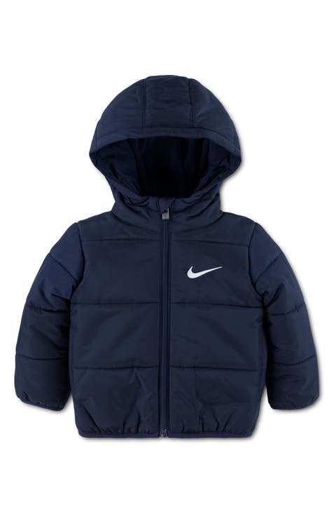 Essentials Water Resistant Hooded Heavyweight Puffer Jacket