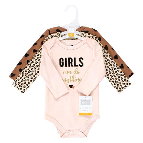 Hudson Baby Little Soft Cotton Long-sleeve One-piece 3pk