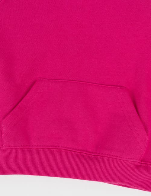 Leveret Kids Pullover Hoodie, Cotton Blend, Kangaroo Pocket, Solid Colors In Pink