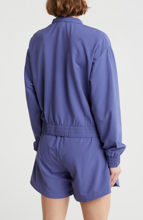Puma Essential Ripstop Anorak Jacket In Blue Crystal