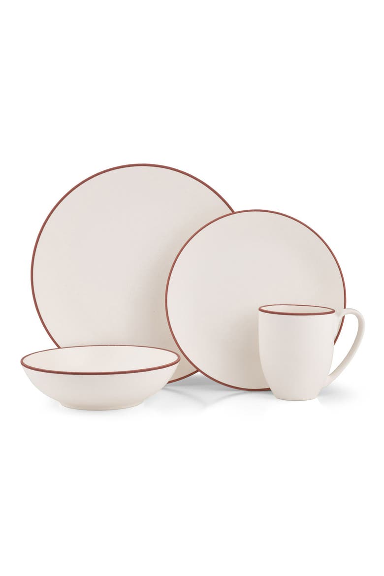 Taos 4-Piece Place Setting, Main, color, WHITE