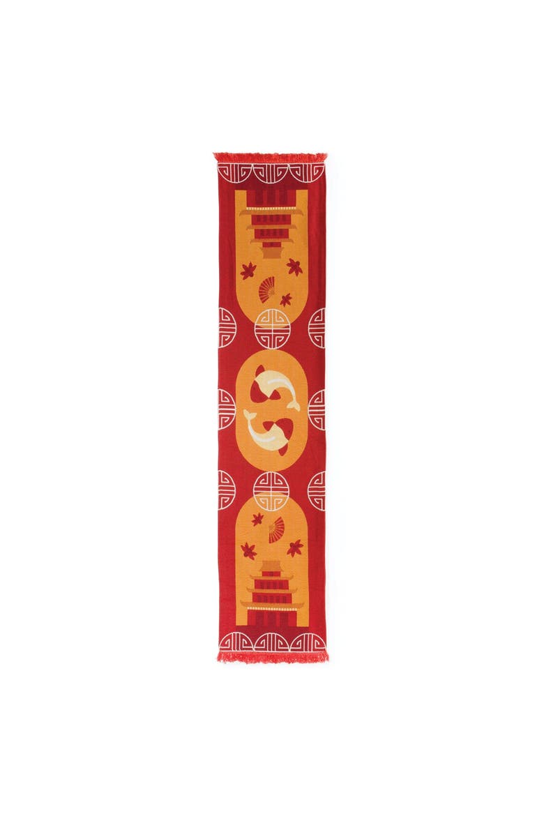 Chinese Decorative Runner, Alternate, color, Red
