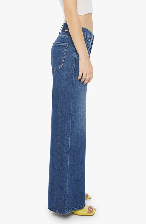 Mother The Twister Sneak High Waist Flared Wide Leg Jeans In Cannonball