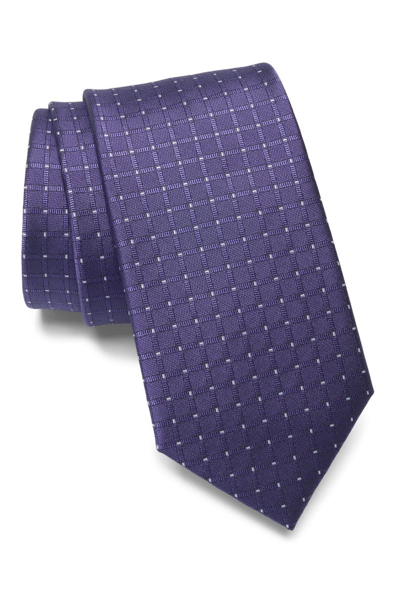 Brunswick Micro Grid Tie, Main, color, PURPLE