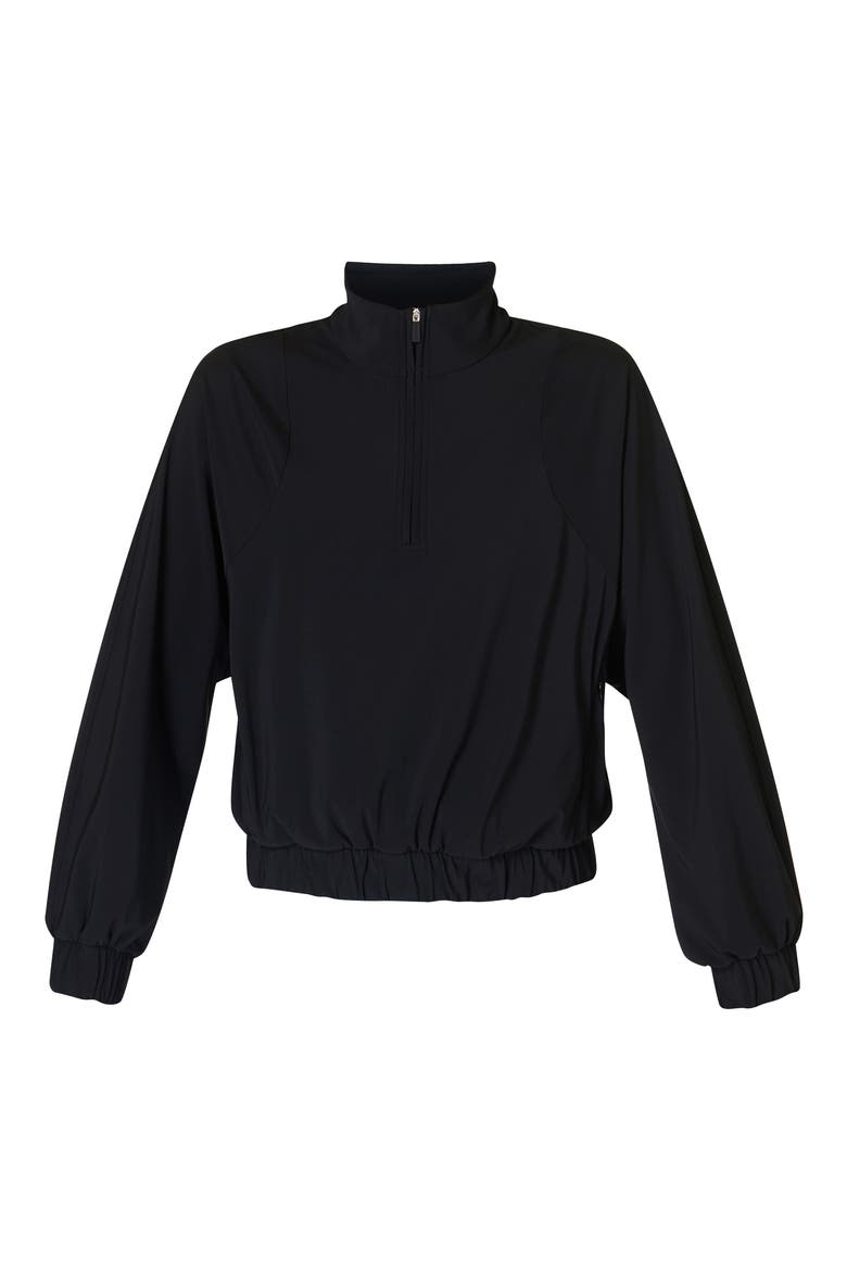Explorer Half Zip Pullover, Alternate, color, BLACK