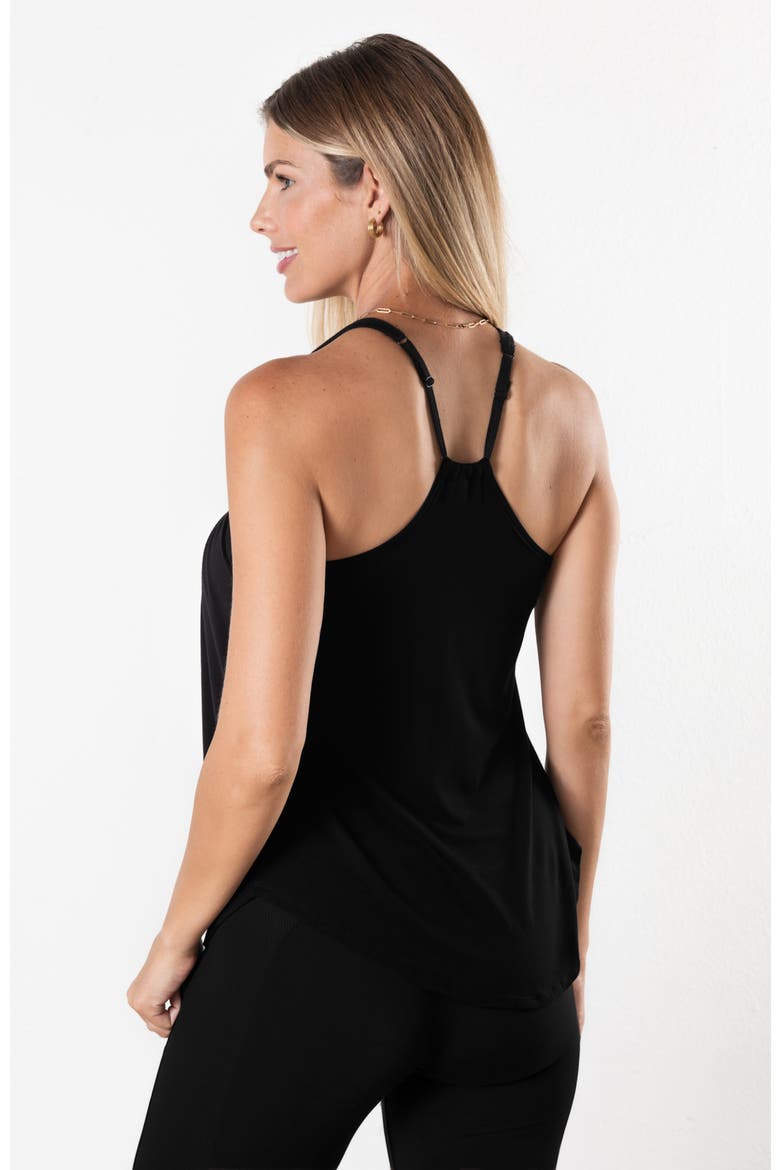 Sunrise Smocked Lounge Top, Alternate, color, Black