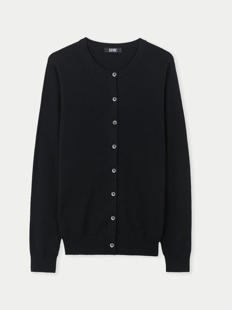 Timeless Cashmere Crewneck Cardigan