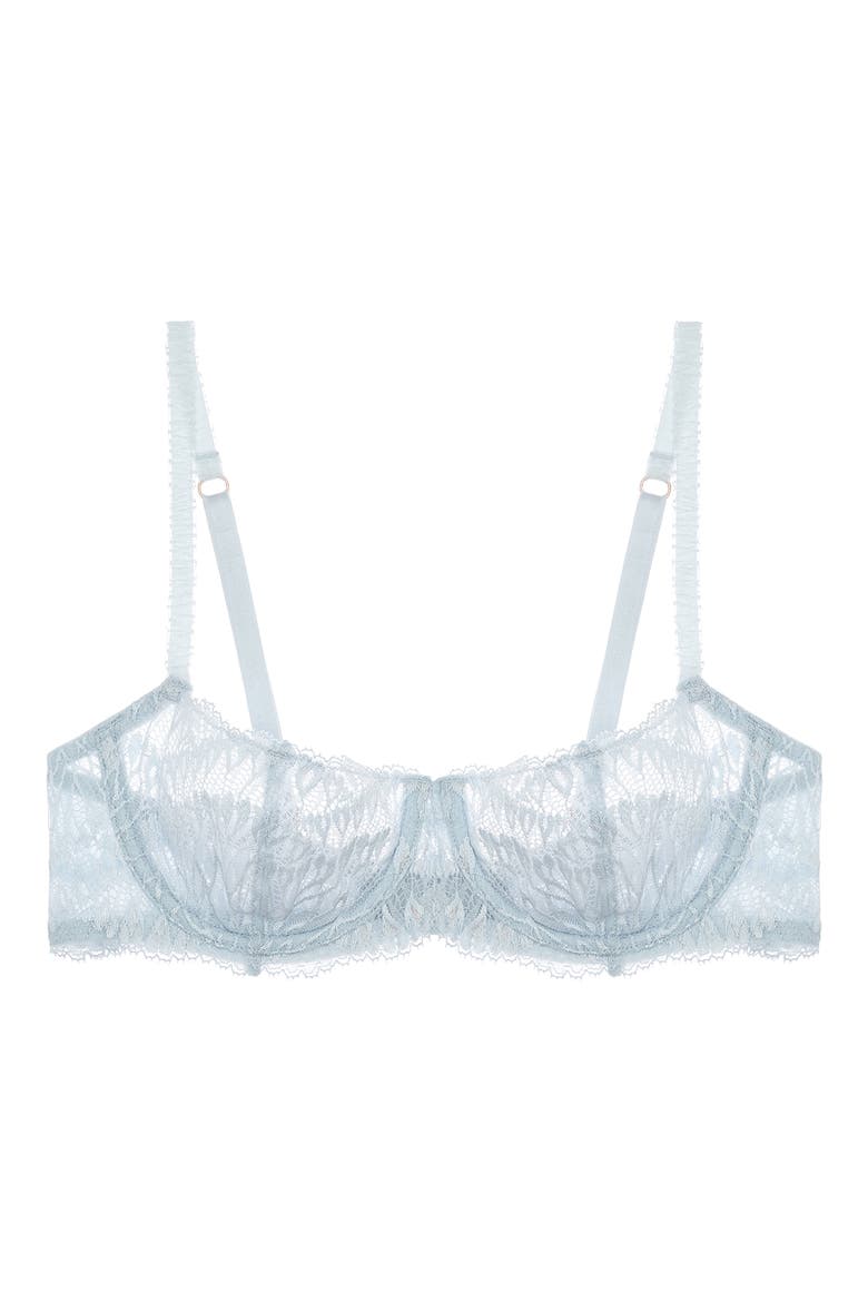 Loulou Lace Underwire Balconette Bra, Alternate, color, SKY