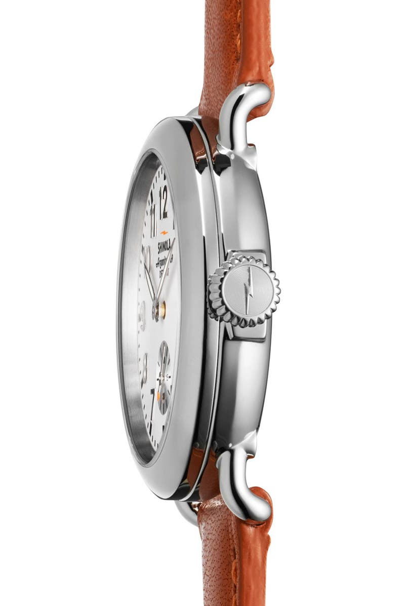 Shinola The Runwell Leather Strap Watch, 36mm, Alternate, color, 