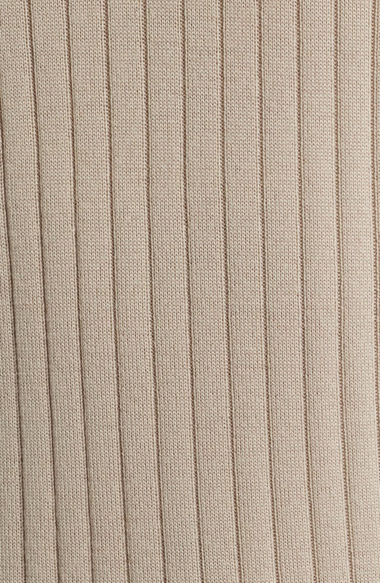 Aurélien Rib Johnny Collar Cashwool<sup>®</sup> Polo Sweater, Alternate, color, Greige