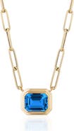 GOSHWARA Manhattan Emerald Cut Pendant Necklace