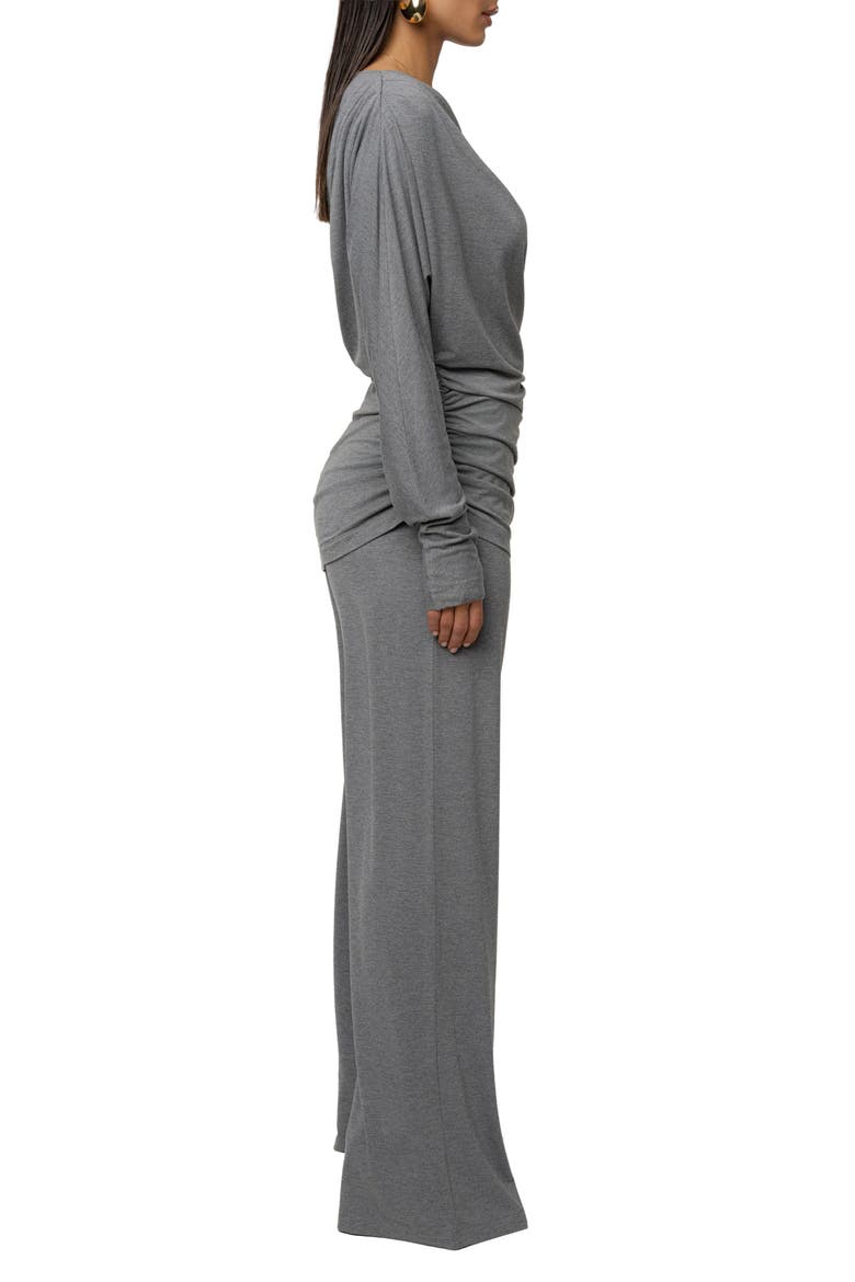 Winter Soirée Pant Set, Alternate, color, Charcoal
